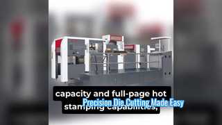 TMY-1060 High Automatic Foil Stamping & Embossing and Die cutting Machine